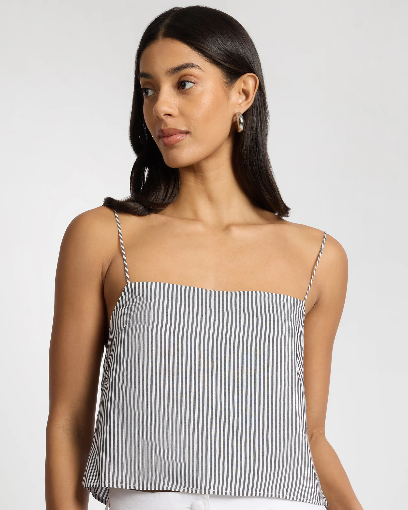 Swatch Silk Blend Square Neck Tank Top